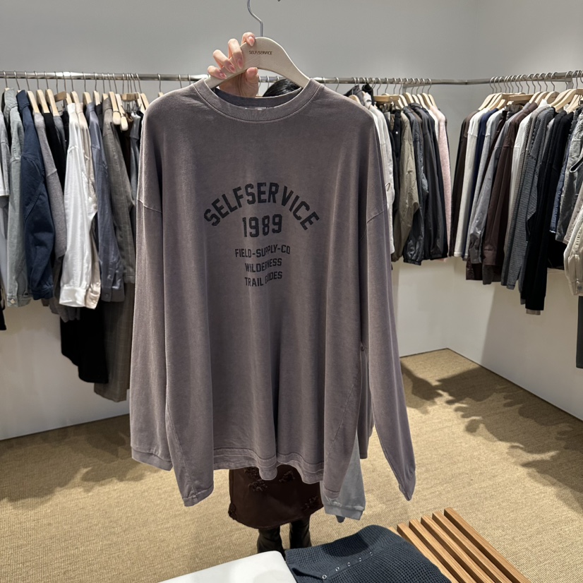 SELF SERVICE/MASOF東大門實拍女裝新品熱賣休閑長袖T恤SELF SERVICE/MASOF長袖T恤圖色1