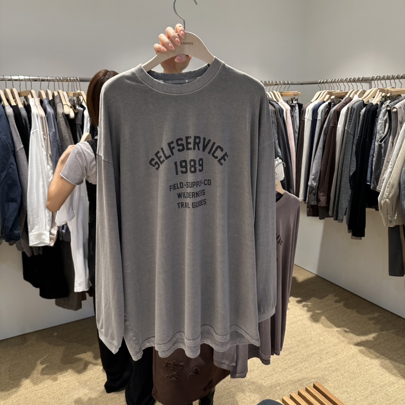 SELF SERVICE/MASOF東大門實拍女裝新品熱賣休閑長袖T恤SELF SERVICE/MASOF長袖T恤圖色2
