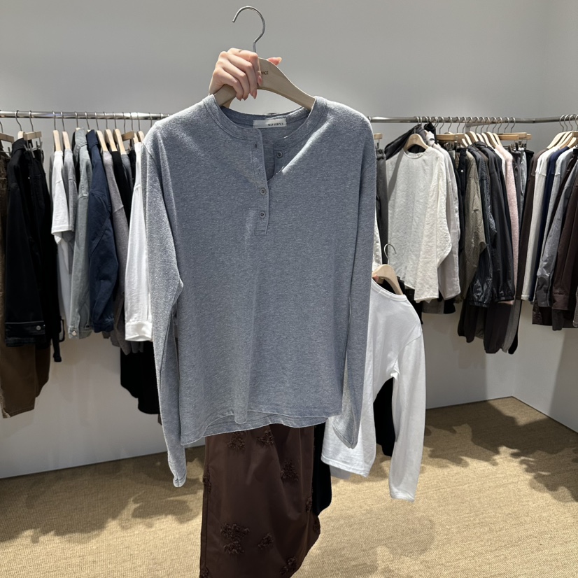 SELF SERVICE/MASOF韓國直郵女士新品時尚熱賣長袖T恤復古SELF SERVICE/MASOF長袖T恤圖色2