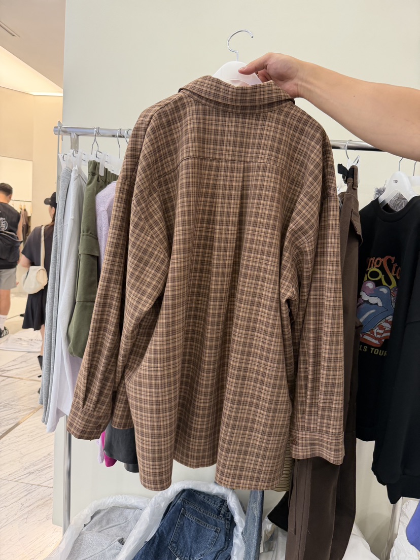 TED東大門代購26秋季新品人氣時尚休閑真品襯衫蕾絲衫格紋TED襯衫/蕾絲衫