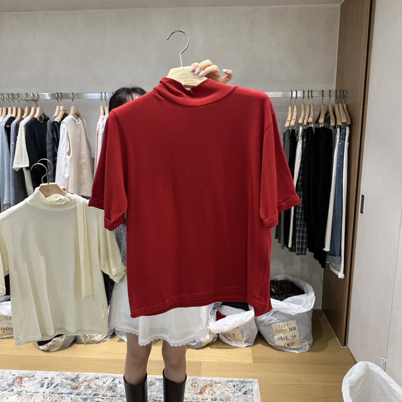 TIZZI東大門代購26秋冬新款熱賣休閑時尚推薦真品人氣T恤TIZZIT恤圖色2