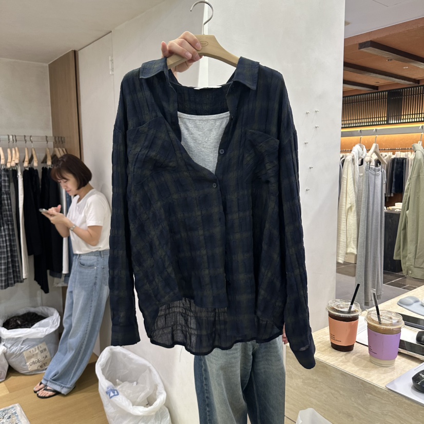 TIZZI東大門代購26秋冬新品休閑真品推薦時尚熱賣襯衫蕾絲衫TIZZI襯衫/蕾絲衫圖色3