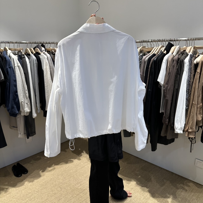 SELF SERVICE/MASOF韓國代購26秋冬新品真品襯衫蕾絲衫褶裥SELF SERVICE/MASOF襯衫/蕾絲衫