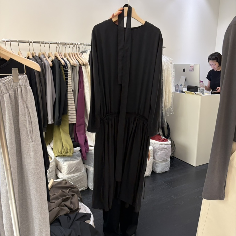 POSTMODERN韓國代購女士新款熱賣休閑真品人氣連衣裙含腰帶POSTMODERN連衣裙圖色2