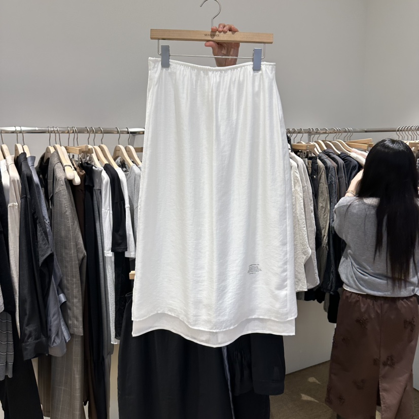 SELF SERVICE/MASOF韓國直郵26秋冬新品時尚熱賣長裙絲帶SELF SERVICE/MASOF長裙圖色1