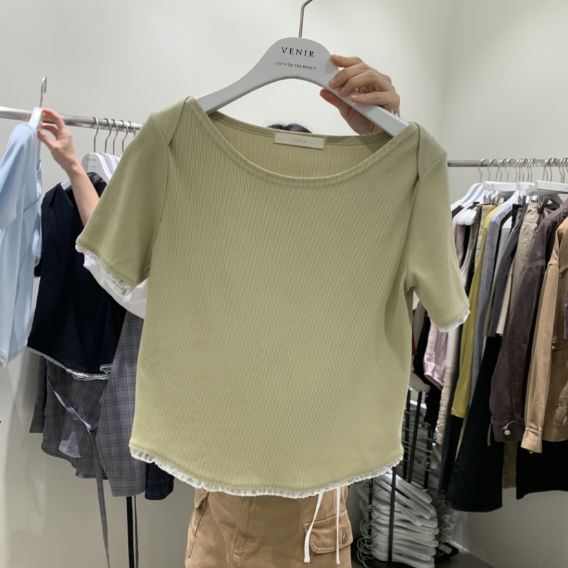 VENIR-A東大門直郵女裝新款休閑推薦人氣熱賣真品時尚T恤VENIR-AT恤圖色2
