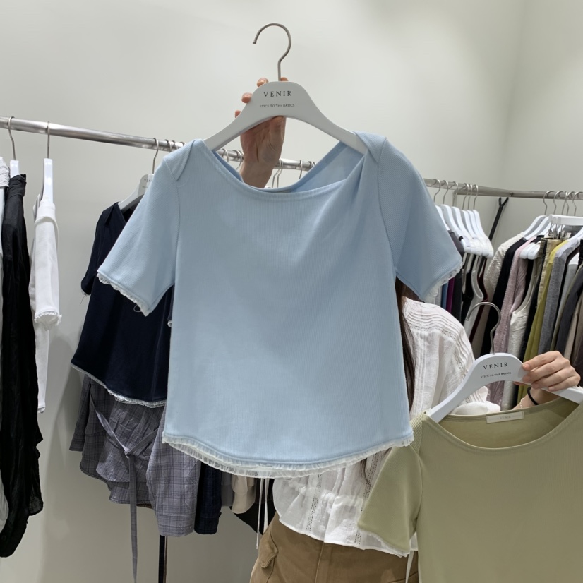 VENIR-A東大門直郵女裝新款休閑推薦人氣熱賣真品時尚T恤VENIR-AT恤圖色3