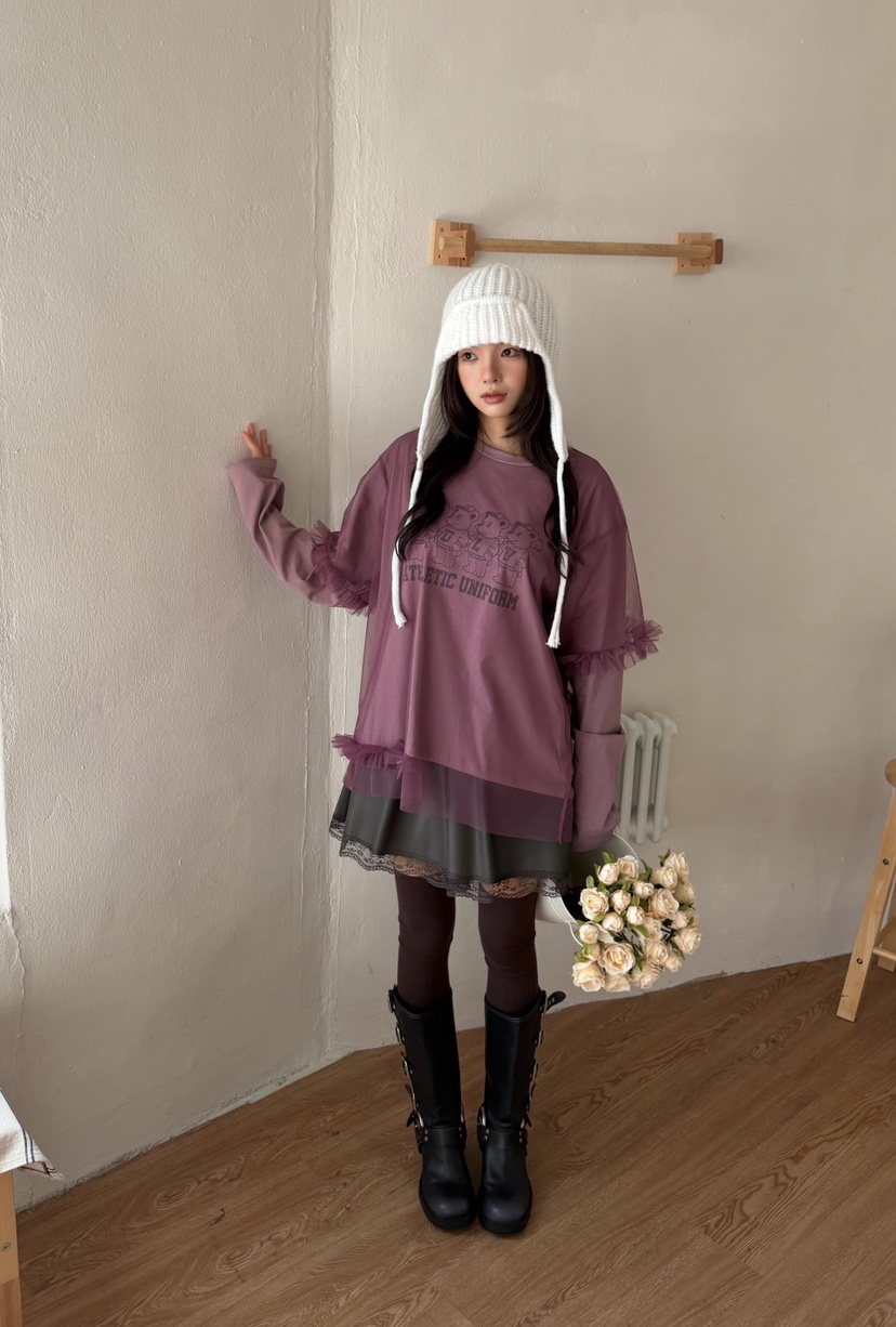 LOVABLE-L韓國代購女裝新品推薦休閑人氣時尚熱賣長袖T恤LOVABLE-L長袖T恤