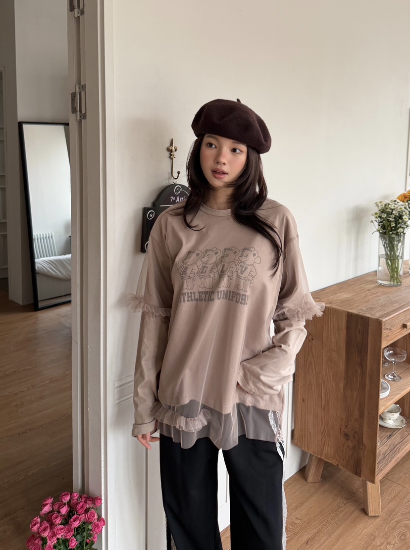 LOVABLE-L韓國代購女裝新品推薦休閑人氣時尚熱賣長袖T恤LOVABLE-L長袖T恤