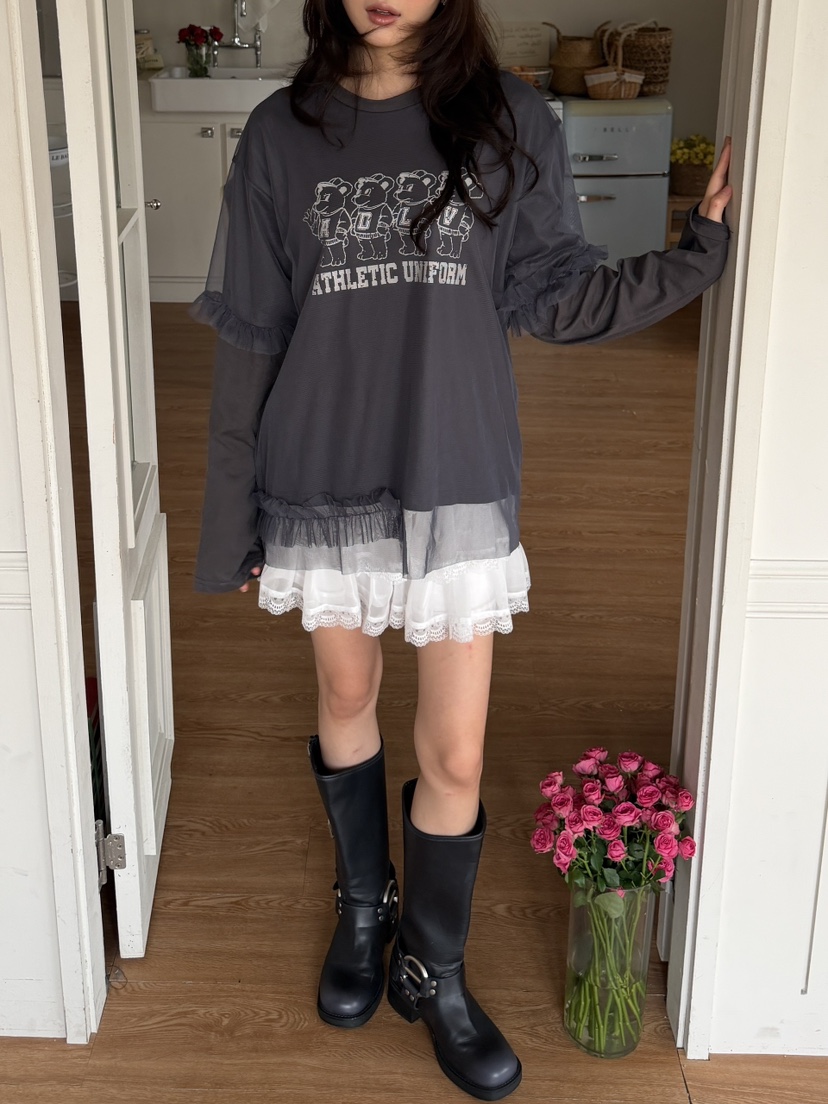 LOVABLE-L韓國代購女裝新品推薦休閑人氣時尚熱賣長袖T恤LOVABLE-L長袖T恤