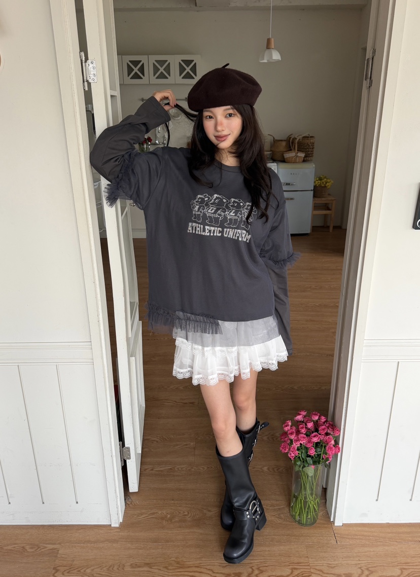 LOVABLE-L韓國代購女裝新品推薦休閑人氣時尚熱賣長袖T恤LOVABLE-L長袖T恤