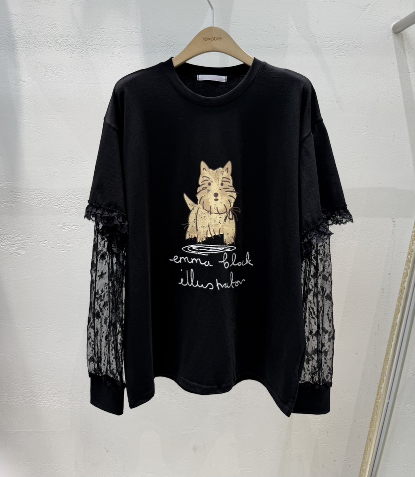 LOVABLE-L韓國代購女裝新品推薦休閑熱賣人氣長袖T恤假兩件LOVABLE-L長袖T恤圖色1