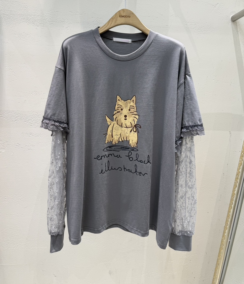 LOVABLE-L韓國代購女裝新品推薦休閑熱賣人氣長袖T恤假兩件LOVABLE-L長袖T恤圖色3