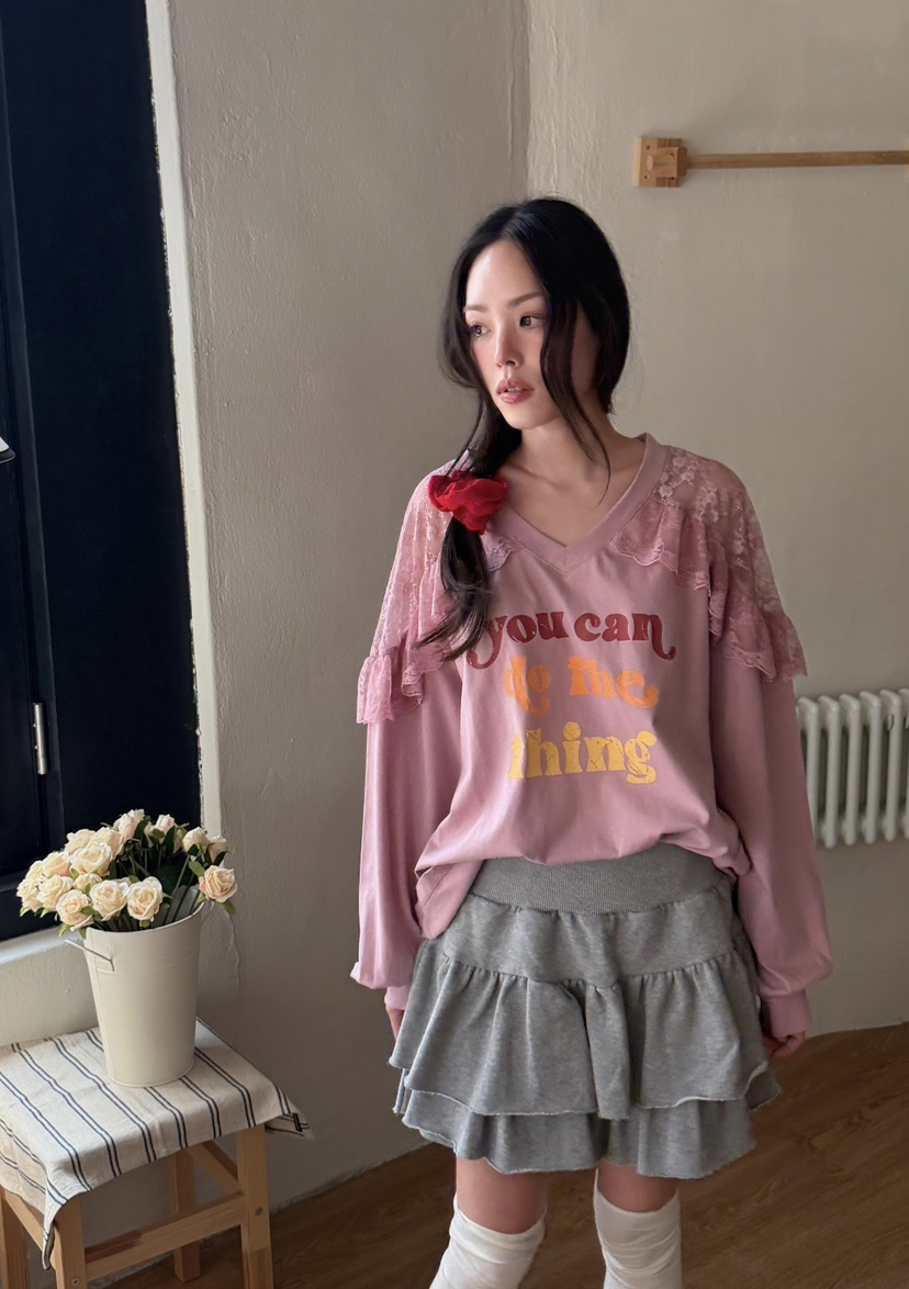 LOVABLE-L東大門實拍女裝新品熱賣人氣推薦休閑職業長袖T恤LOVABLE長袖T恤