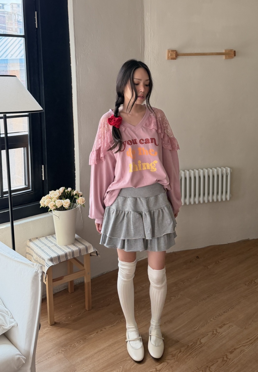 LOVABLE-L東大門實拍女裝新品熱賣人氣推薦休閑職業長袖T恤LOVABLE長袖T恤