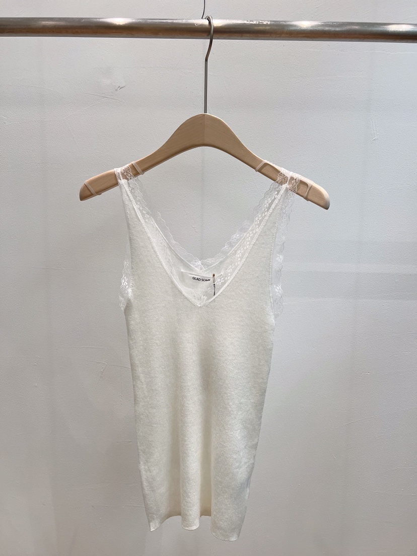 GLAD SOME東大門直郵女士新品休閑真品吊帶背心蕾絲無袖GLAD SOME吊帶/背心圖色1