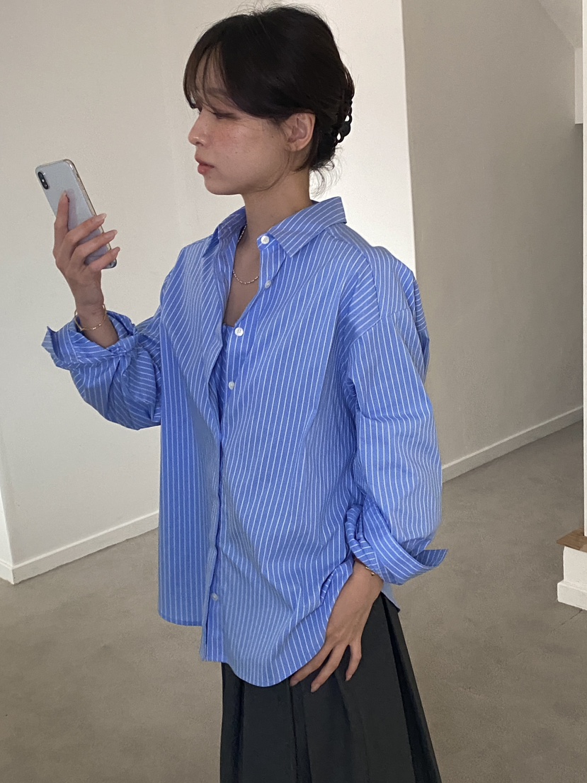 ERUME韓國直郵女裝新款時尚熱賣推薦休閑人氣真品襯衫蕾絲衫ERUME襯衫/蕾絲衫