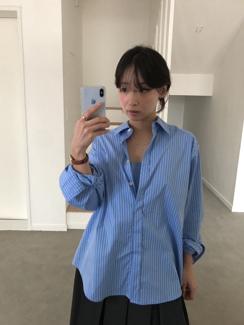 ERUME韓國直郵女裝新款時尚熱賣推薦休閑人氣真品襯衫蕾絲衫ERUME襯衫/蕾絲衫