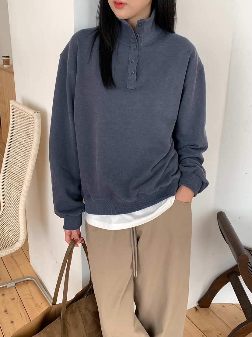 BLEECKER韓國直郵女士新品真品休閑熱賣推薦人氣衛衣紐扣BLEECKER衛衣