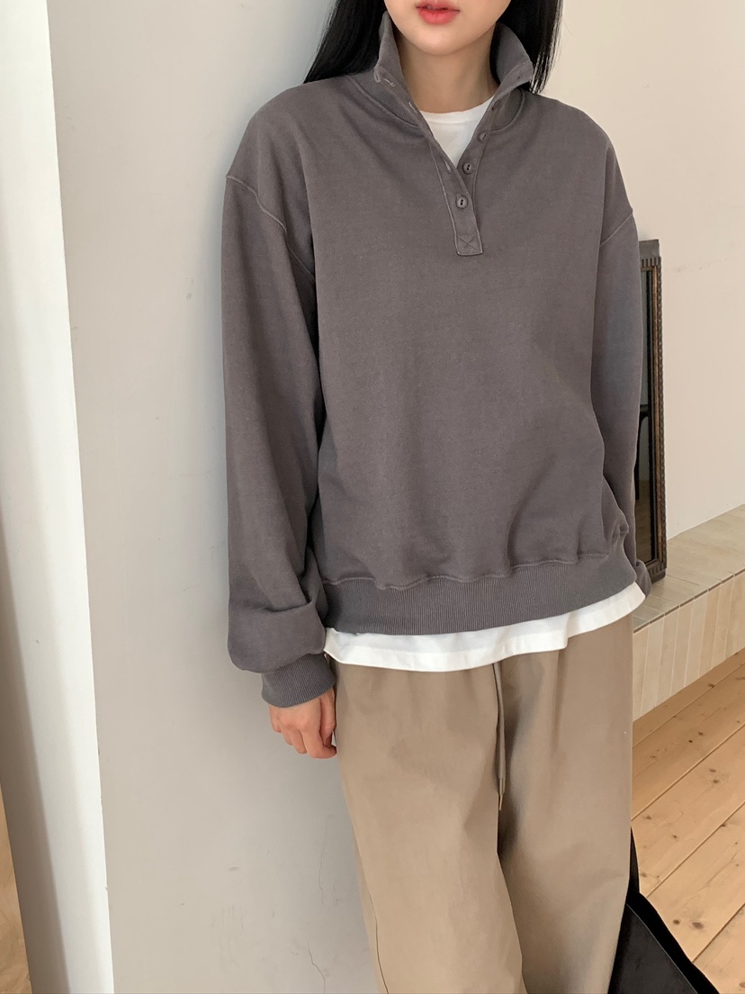 BLEECKER韓國直郵女士新品真品休閑熱賣推薦人氣衛衣紐扣BLEECKER衛衣