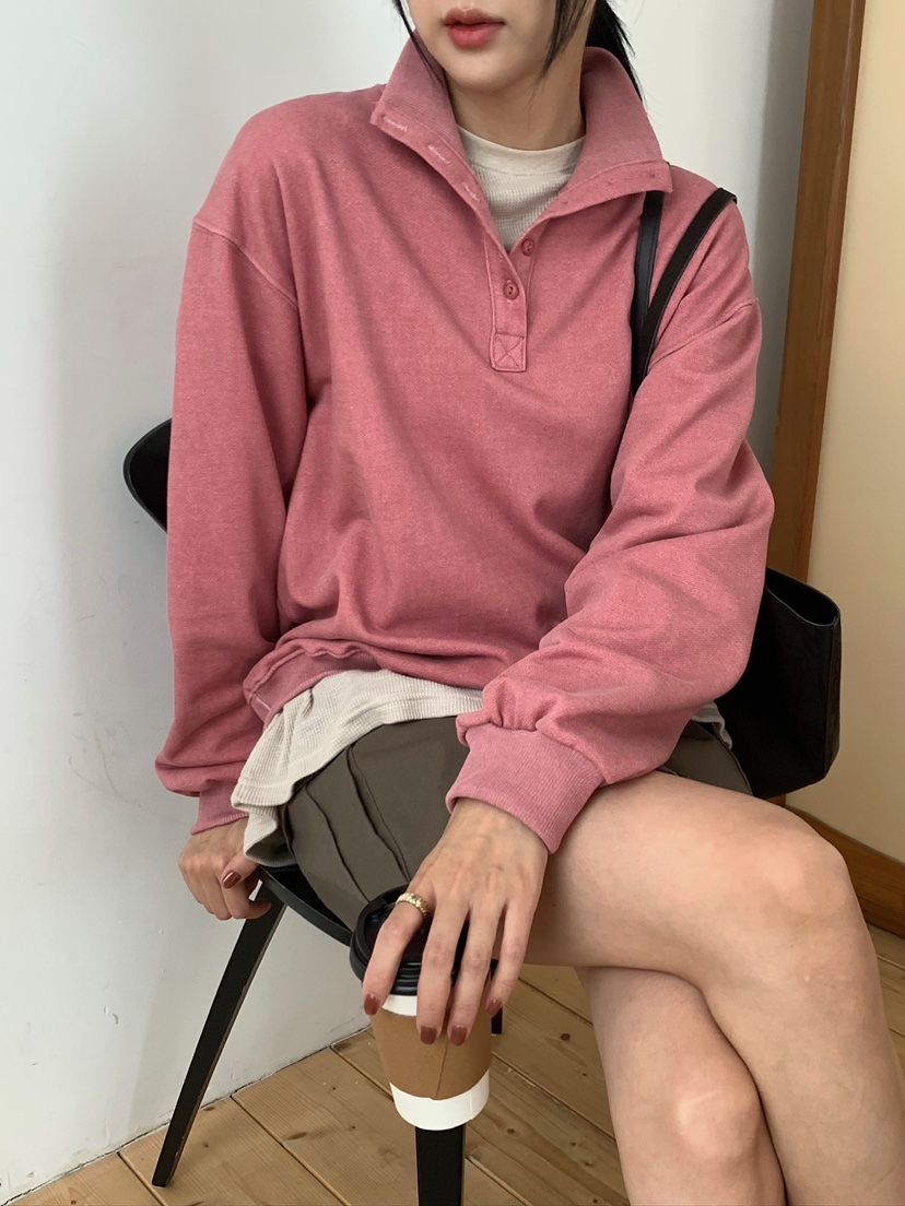 BLEECKER韓國直郵女士新品真品休閑熱賣推薦人氣衛衣紐扣BLEECKER衛衣
