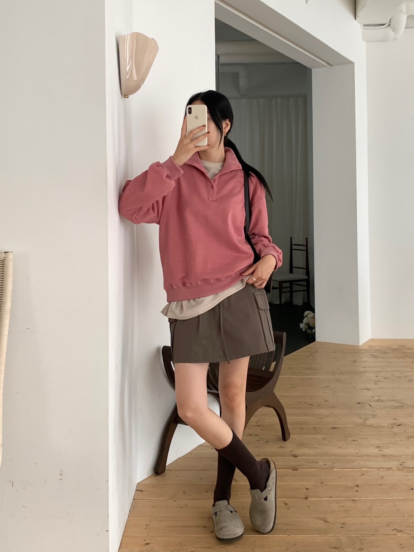 BLEECKER韓國直郵女士新品真品休閑熱賣推薦人氣衛衣紐扣BLEECKER衛衣
