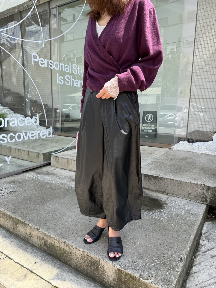 FRANC—L韓國直郵女裝新款時尚休閑真品人氣推薦休閑褲皮革FRANC休閑褲