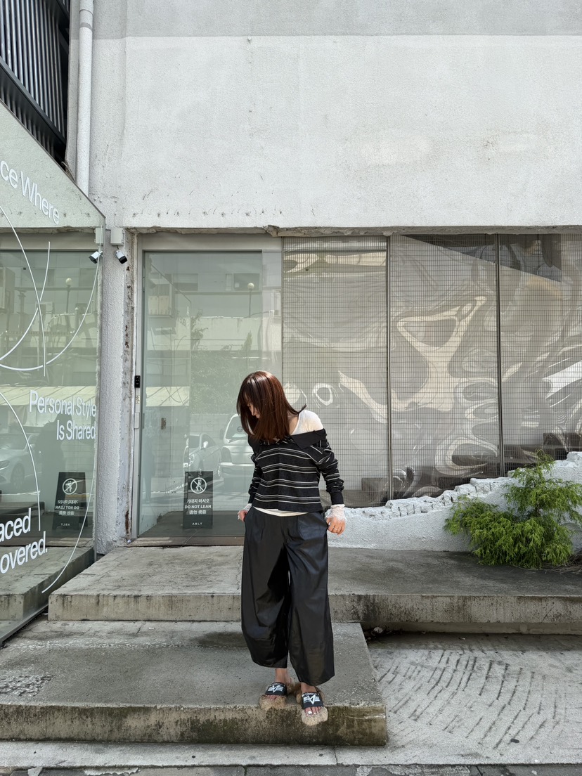 FRANC—L韓國直郵女裝新款時尚休閑真品人氣推薦休閑褲皮革FRANC休閑褲