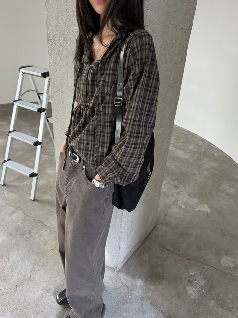 ARKIE/TAF東大門代購女士新品推薦休閑時尚人氣襯衫蕾絲衫ARKIE/TAF襯衫/蕾絲衫