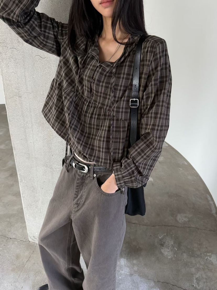 ARKIE/TAF東大門代購女士新品推薦休閑時尚人氣襯衫蕾絲衫ARKIE/TAF襯衫/蕾絲衫