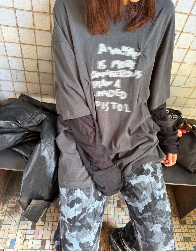FRANC—L韓國直郵女裝新品推薦人氣休閑真品熱賣時尚長袖T恤FRANC長袖T恤