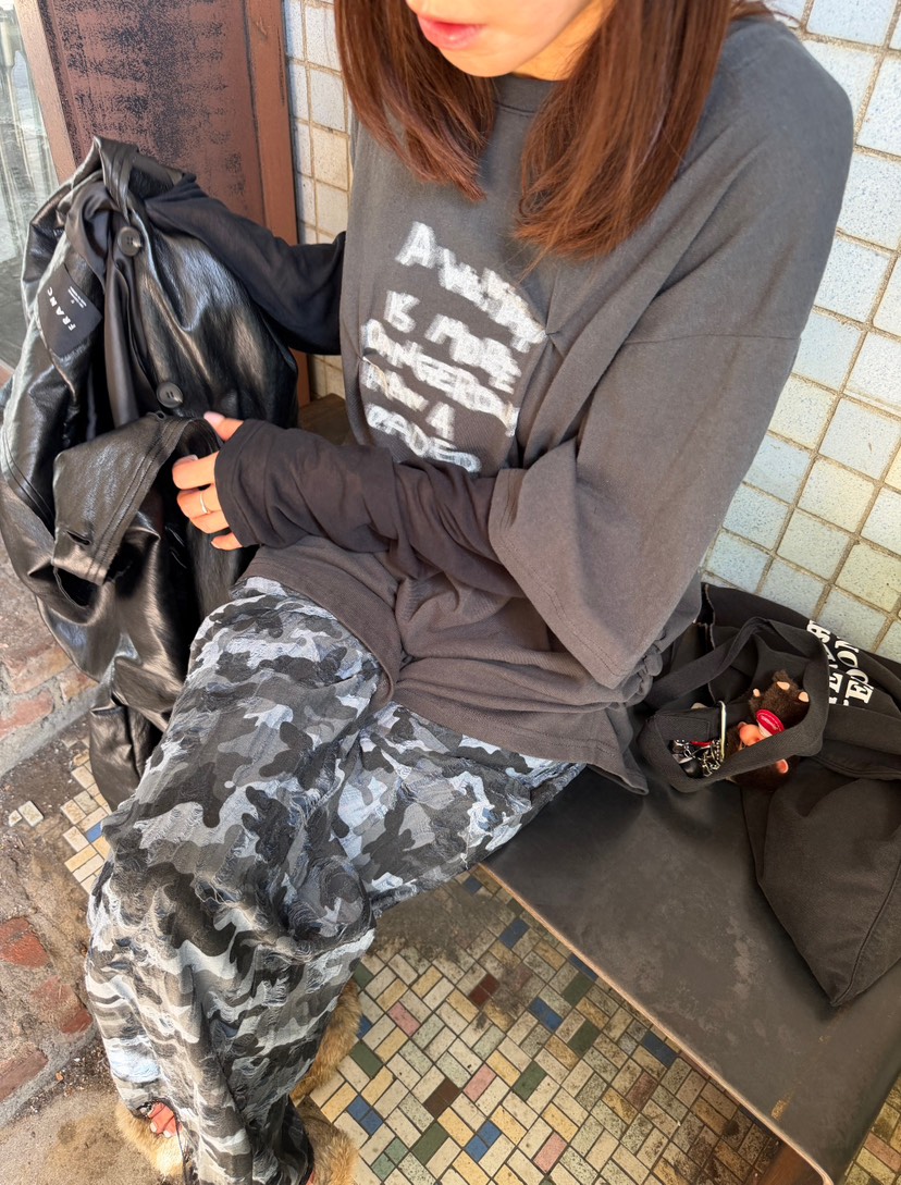 FRANC—L韓國直郵女裝新品推薦人氣休閑真品熱賣時尚長袖T恤FRANC長袖T恤
