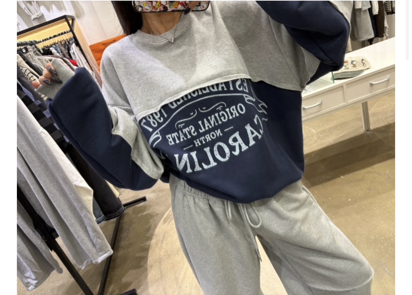 LADYBLACK/THE BLACK韓國代購女裝新品熱賣人氣休閑衛衣LADYBLACK/THE BLACK衛衣