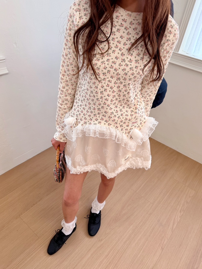 BOUTIQUE-L東大門代購女裝新款推薦休閑真品人氣短裙蕾絲BOUTIQUE-L短裙