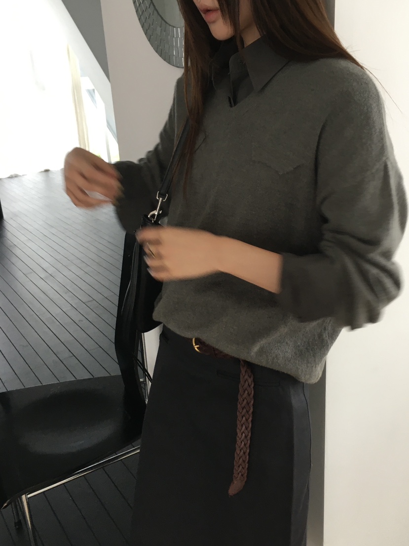 MINIMUZE韓國代購女裝新款人氣熱賣休閑真品推薦襯衫蕾絲衫MINIMUZE襯衫/蕾絲衫