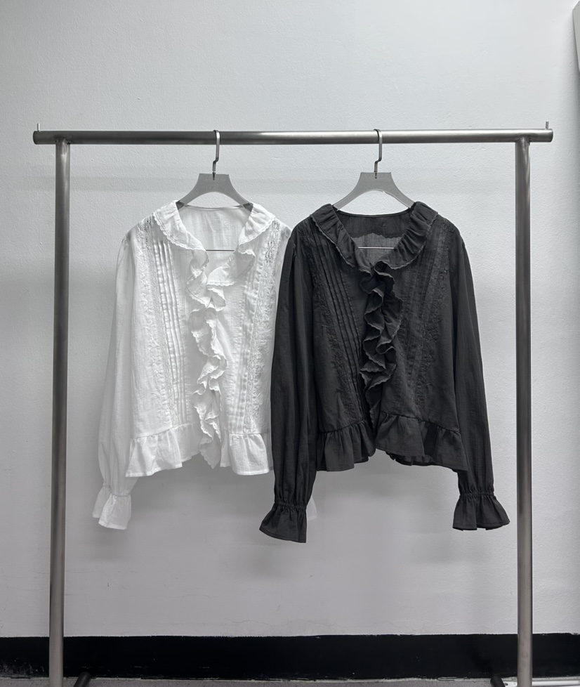 LADYBLACK/THE BLACK韓國直郵女士新款真品休閑襯衫蕾絲衫LADYBLACK/THE BLACK襯衫/蕾絲衫