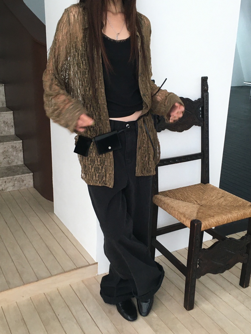 MINIMUZE東大門實拍女士新品時尚熱賣休閑推薦襯衫蕾絲衫MINIMUZE襯衫/蕾絲衫
