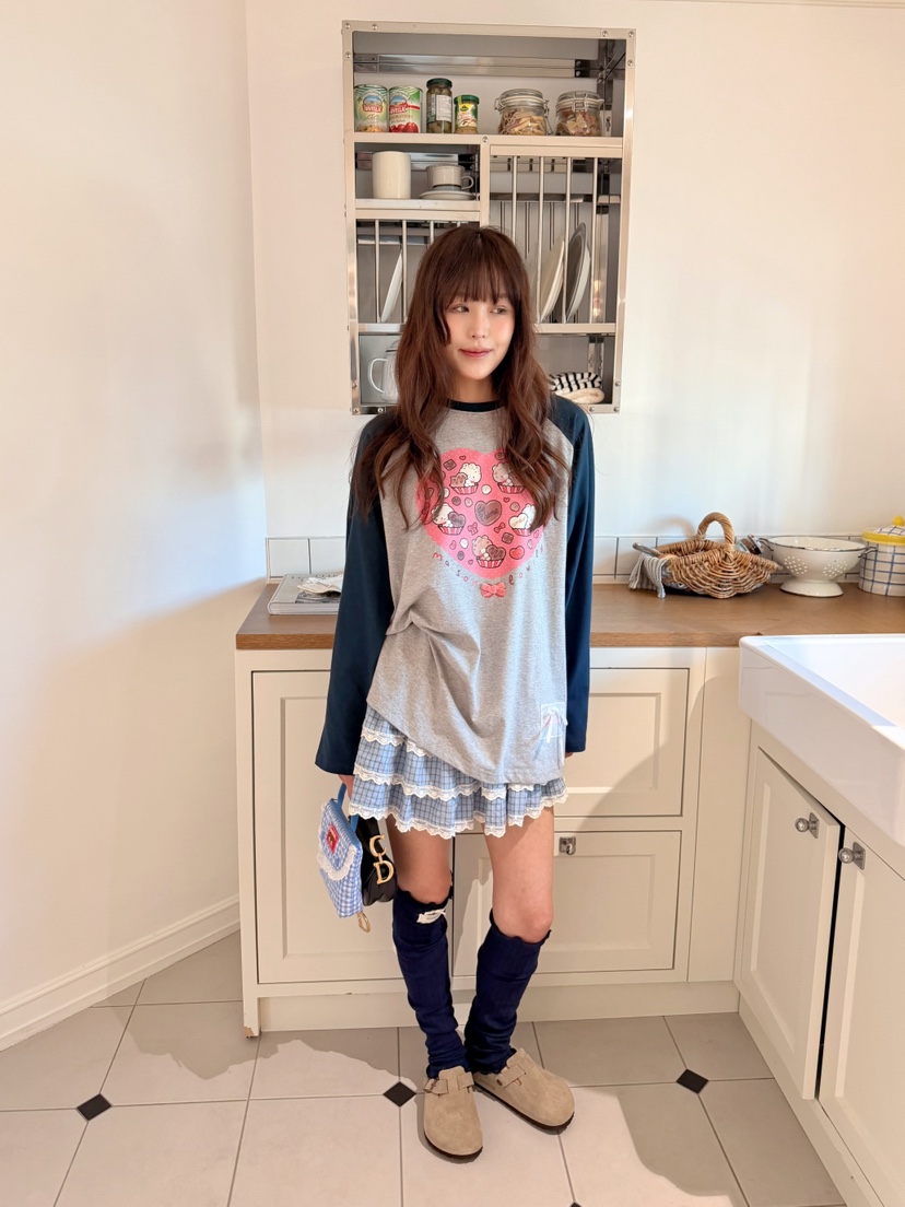 BOUTIQUE-L韓國直郵女裝新款休閑人氣時尚熱賣推薦長袖T恤BOUTIQUE-L長袖T恤