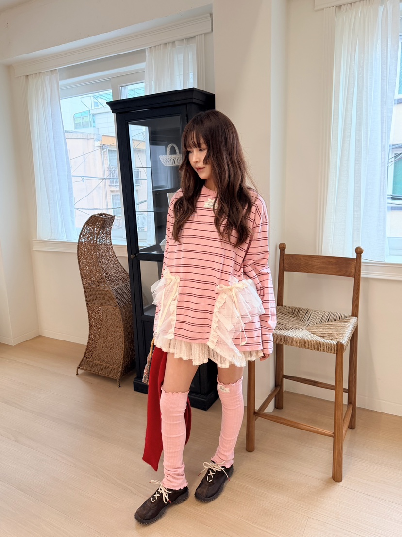 BOUTIQUE-L東大門直郵女裝新品推薦真品熱賣休閑長袖T恤BOUTIQUE-L長袖T恤