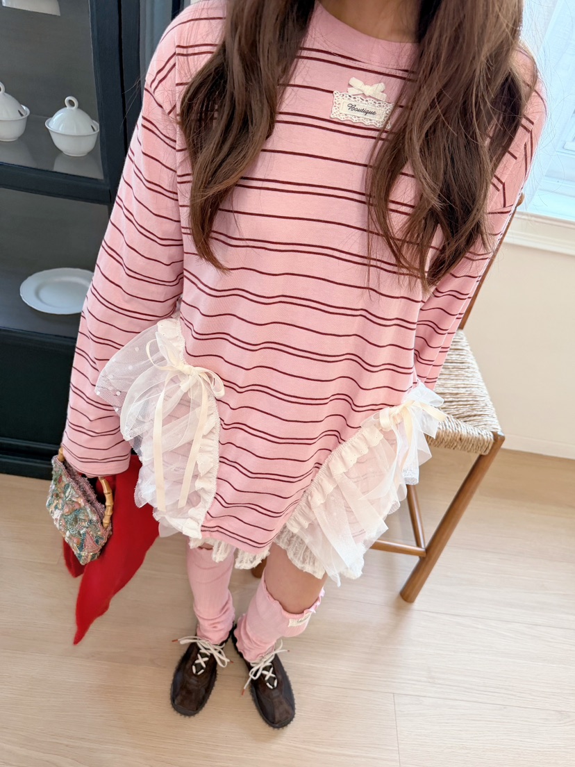 BOUTIQUE-L東大門直郵女裝新品推薦真品熱賣休閑長袖T恤BOUTIQUE-L長袖T恤