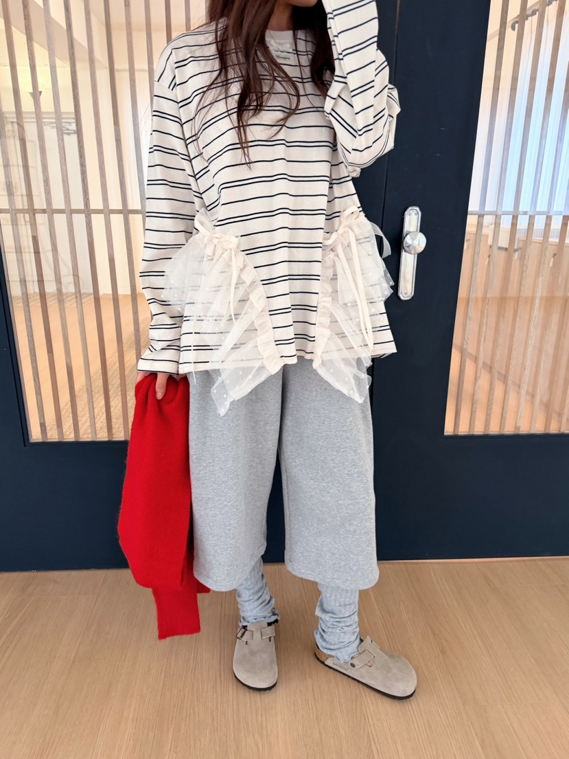 BOUTIQUE-L東大門直郵女裝新品推薦真品熱賣休閑長袖T恤BOUTIQUE-L長袖T恤