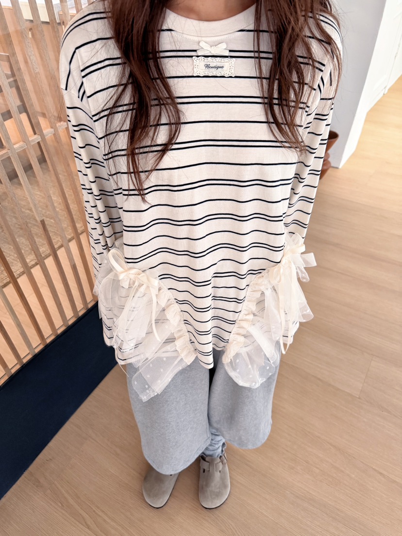 BOUTIQUE-L東大門直郵女裝新品推薦真品熱賣休閑長袖T恤BOUTIQUE-L長袖T恤