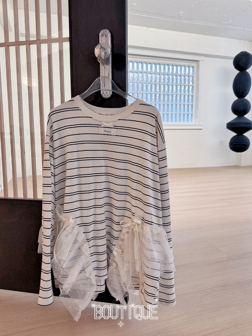 BOUTIQUE-L東大門直郵女裝新品推薦真品熱賣休閑長袖T恤BOUTIQUE-L長袖T恤圖色2