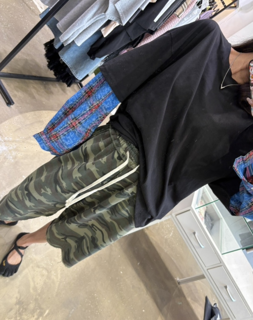 LADYBLACK/THE BLACK東大門直郵女士新款推薦長袖T恤格子LADYBLACK/THE BLACK長袖T恤