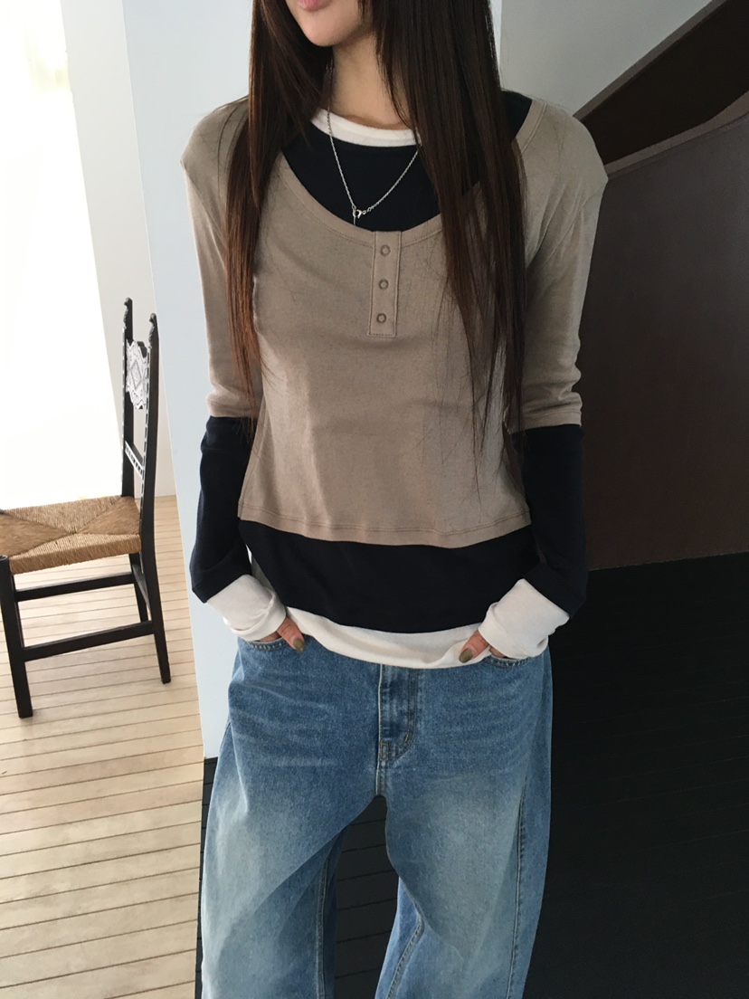 MINIMUZE東大門代購女裝新品熱賣休閑人氣時尚真品長袖T恤MINIMUZE長袖T恤