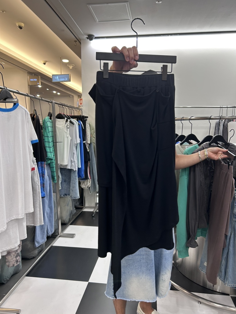 LADYBLACK/THE BLACK東大門實拍女士新款時尚半身裙中短裙褶邊LADYBLACK/THE BLACK半身裙/中短裙圖色2