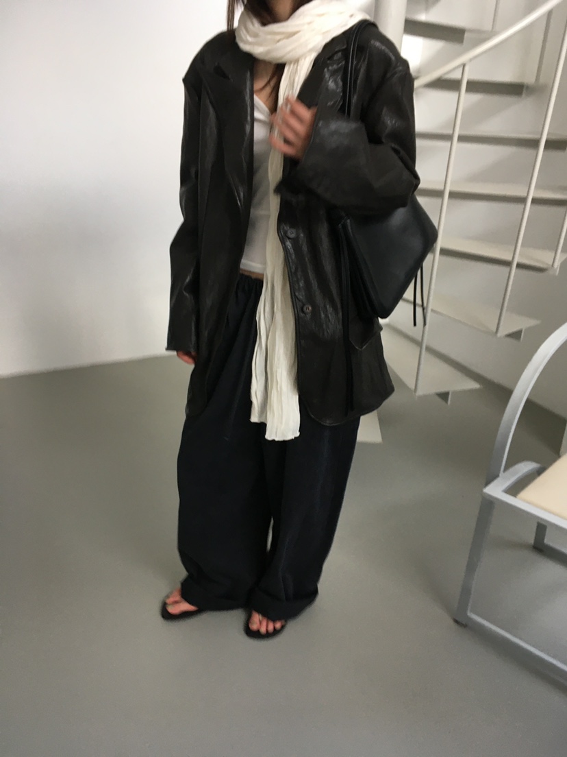 MINIMUZE東大門實拍女裝新款休閑真品人氣皮衣金屬絲皮革MINIMUZE皮衣