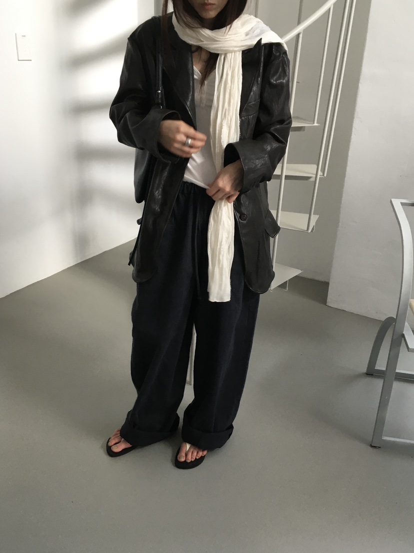 MINIMUZE東大門實拍女裝新款休閑真品人氣皮衣金屬絲皮革MINIMUZE皮衣
