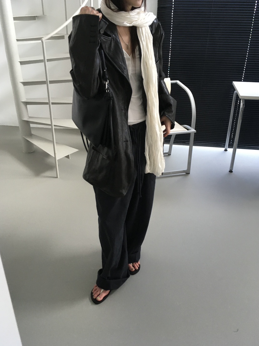 MINIMUZE東大門實拍女裝新款休閑真品人氣皮衣金屬絲皮革MINIMUZE皮衣
