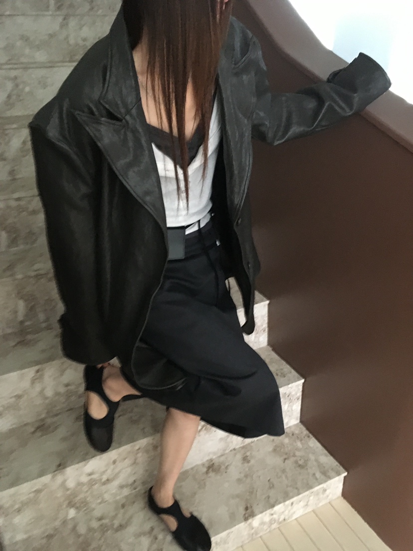 MINIMUZE東大門實拍女裝新款休閑真品人氣皮衣金屬絲皮革MINIMUZE皮衣